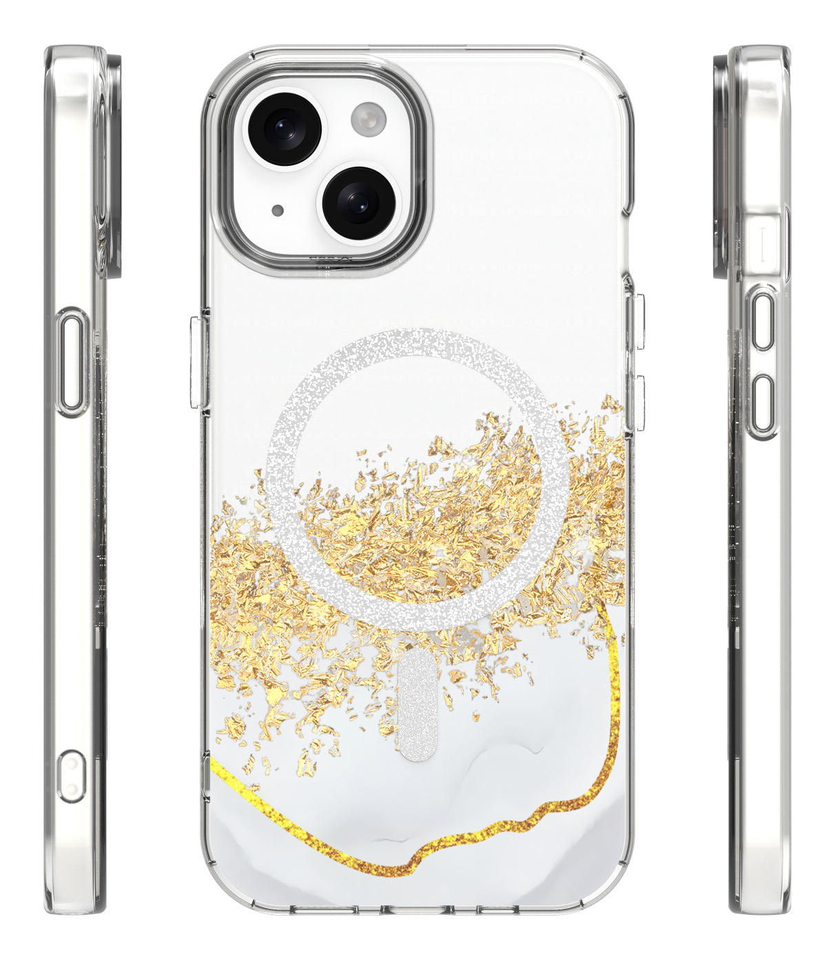 iPhone 15 MagSafe Cover Epoxy Mag – Hvid - billede 2