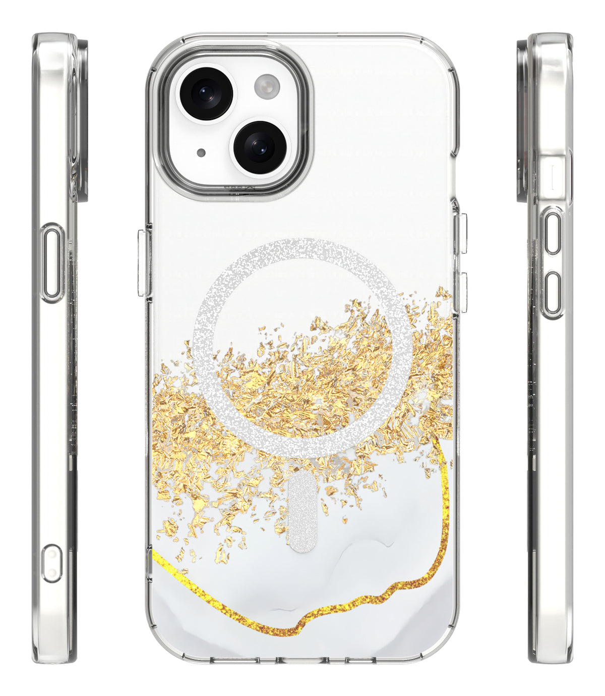 iPhone 15 MagSafe Cover Epoxy Mag – Hvid - billede 2