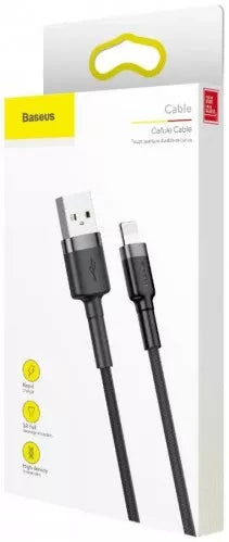 BASEUS USB Cable IPHONE lightning 2M 1.5A black-grey - billede 7