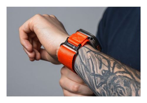 FORCELL Nylon strap for Apple Watch - Orange - 42/44/45/49 mm