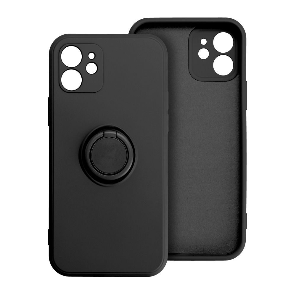 iPhone 16e / 17e Cover med Fingerholder – Sort