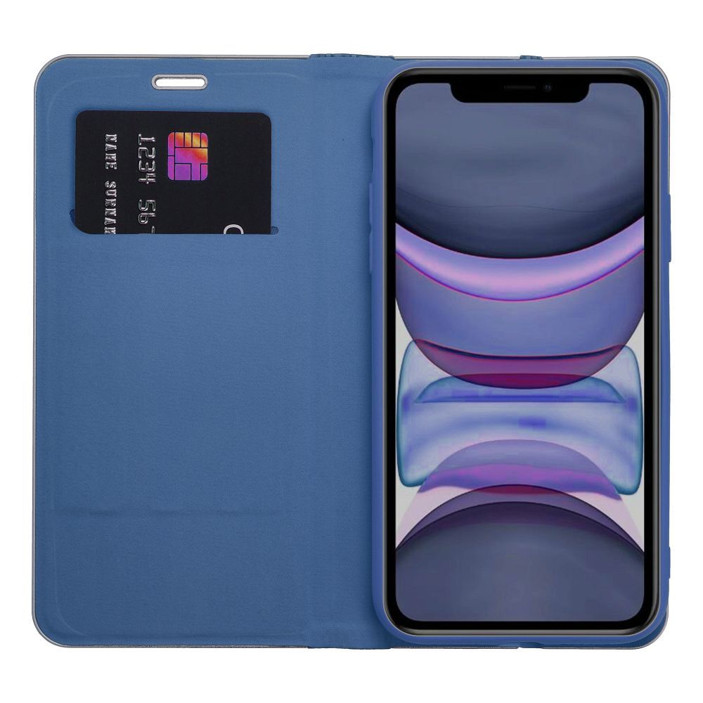 iPhone 14 Wallet Flip Cover Luna – Blå