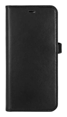 iPhone 16 Pro Max Læder Wallet Flip Cover 2 i 1 – Sort – Buffalo