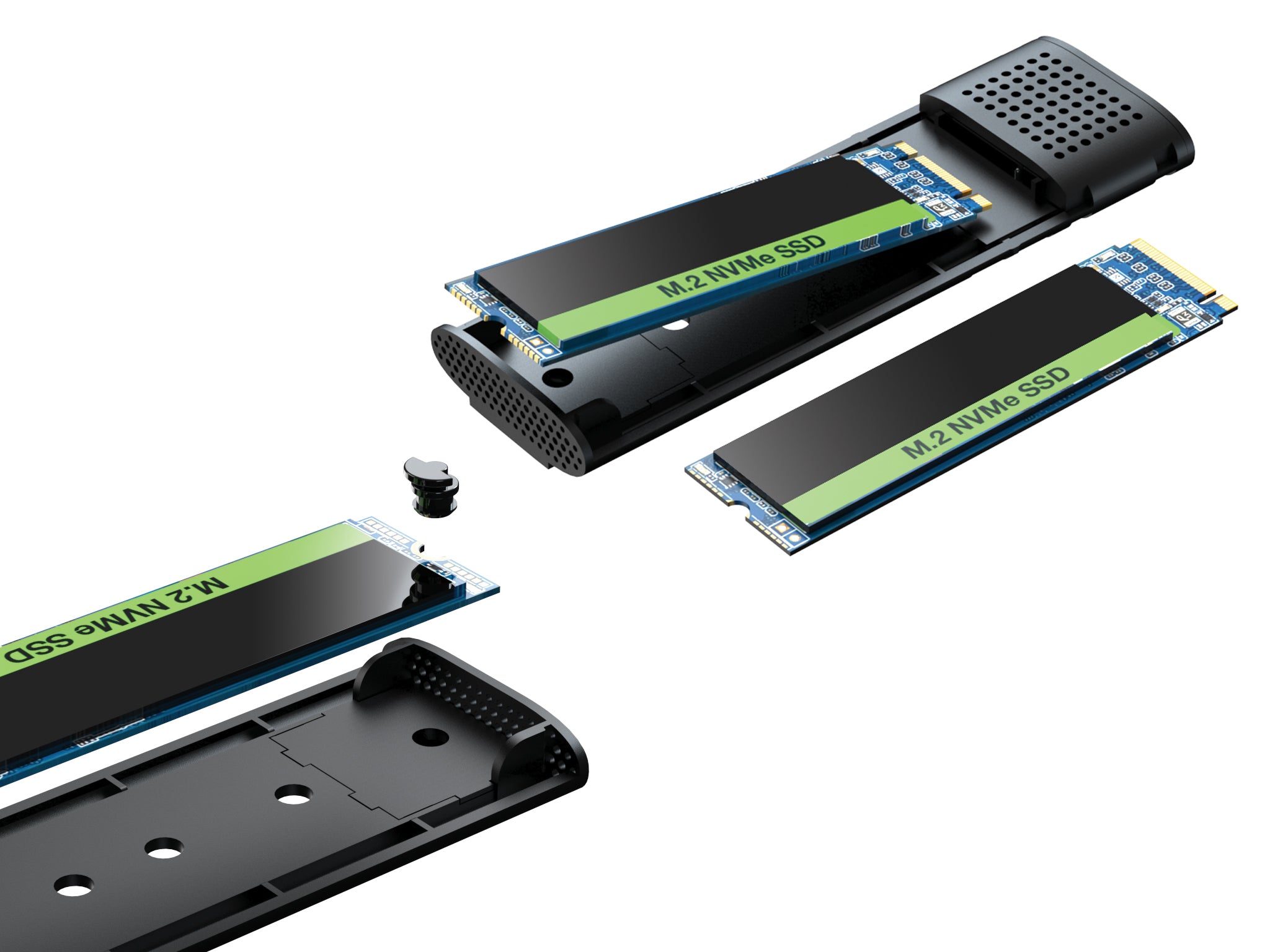 USB 3.2 Case for M.2+NVMe SSD - billede 3