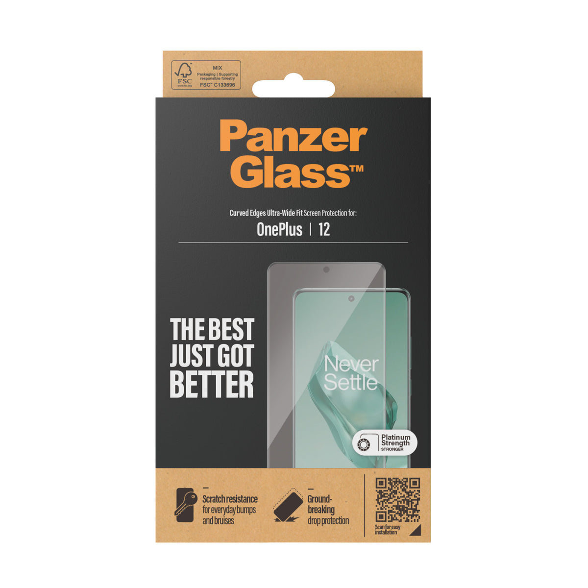 PanzerGlass Screen Protector OnePlus 12 Ultra-Wide Fit - billede 3