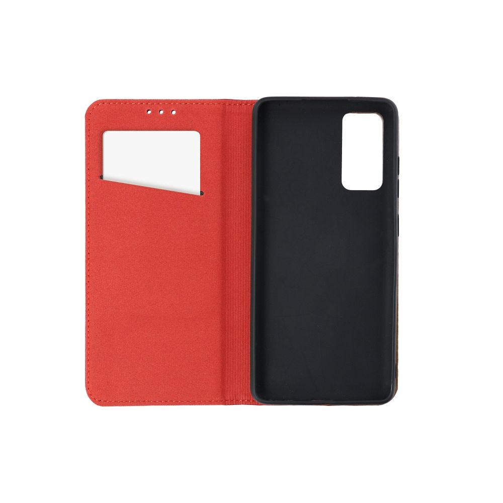 iPh16 Burgundy Læder Flipcover
