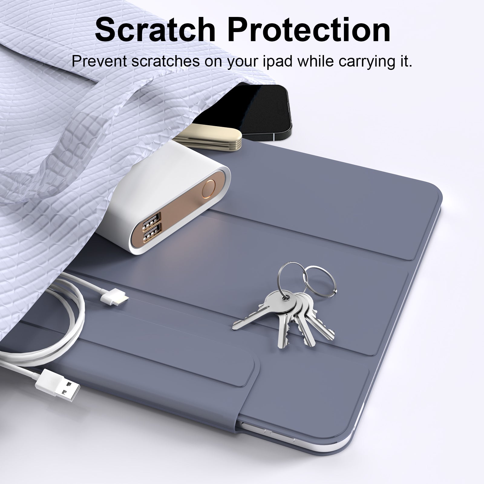 iPad 10,9 / Air4/5/11  Tri-Fold MAGNET Lavendel