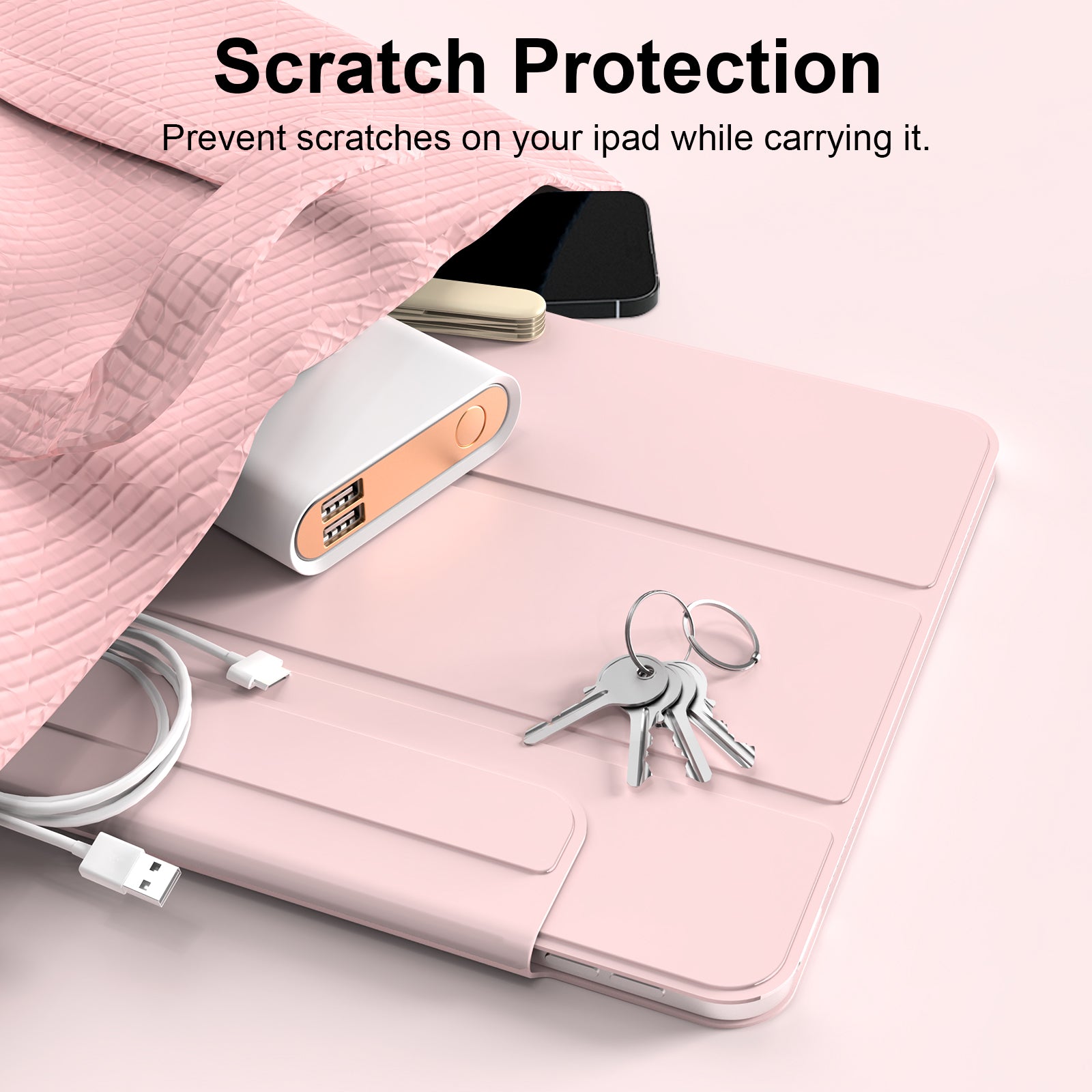 iPad 10,9 / Air4/5/11  Tri-Fold MAGNET Pink