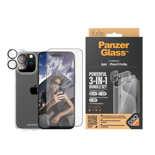 PanzerGlass iPhone 15 Pro Max UWF Bundle