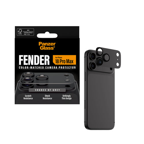 PG Fender Camera Lens Protector Shades of Grey iP18 Pro Max