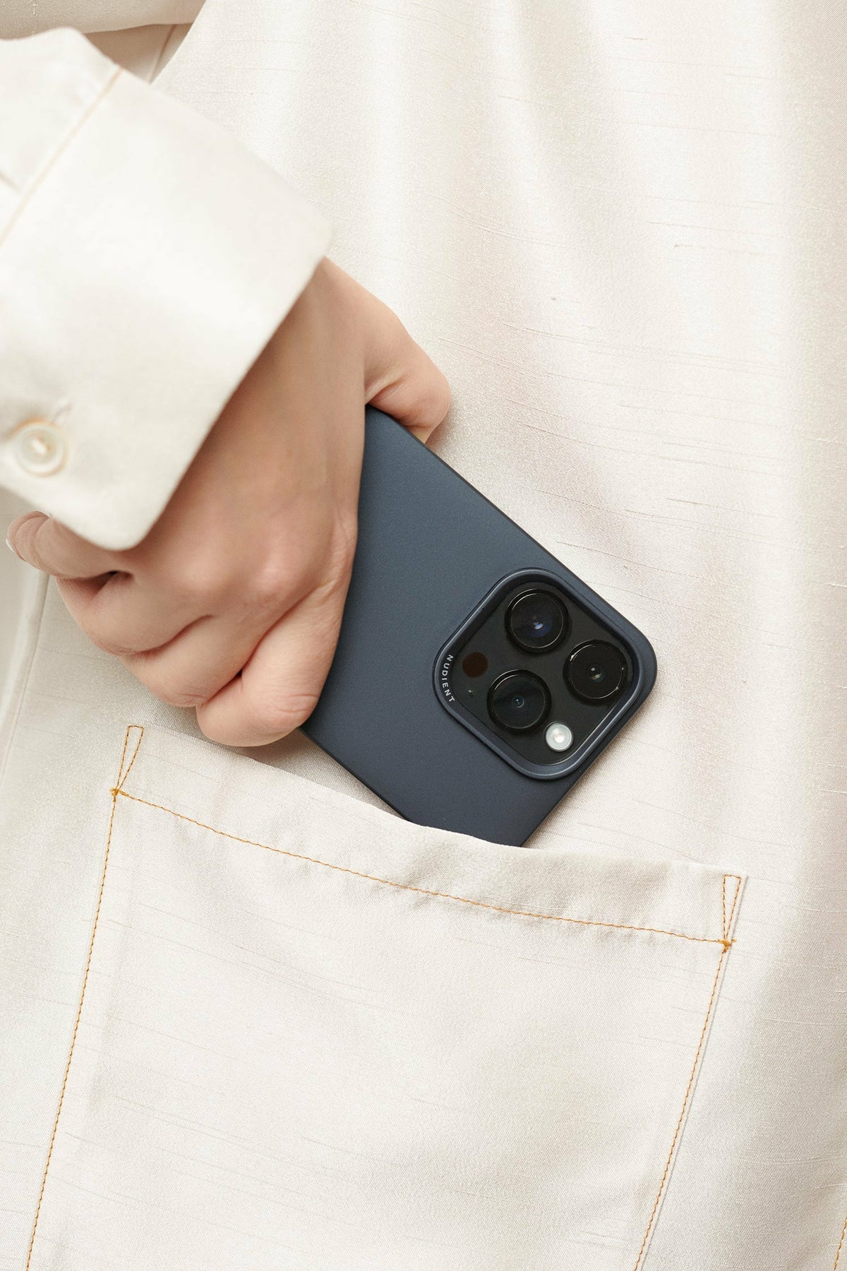 iPhone 14 Plus MagSafe Cover – Midvinter Blue/Blå – Nudient - billede 2