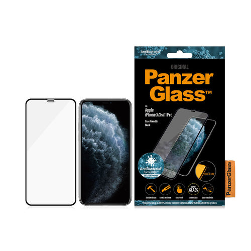 PanzerGlass iPhone X/Xs/11 Pro, Black (Case Friendly)
