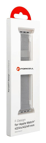 FORCELL Magnetic Stainless Steel Strap - Silver - 42/44/45/49 mm
