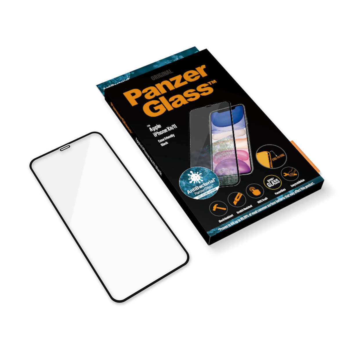 PanzerGlass iPhone XR/11, Black (Case Friendly) - billede 5