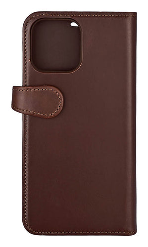 iPhone 13 Pro Max Læder Wallet Flip Cover – Brun – Buffalo