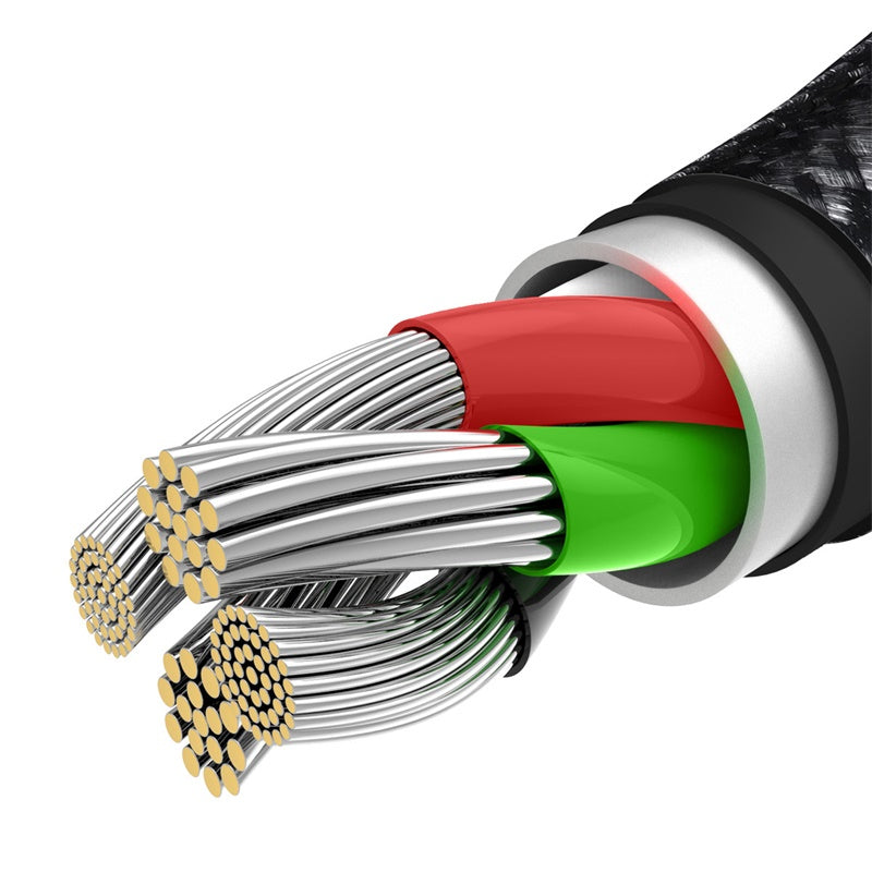 Baseus cable 3in1 Tungsten USB - micro USB + Lightning + USB-C 1,5m 3,5A black - billede 6