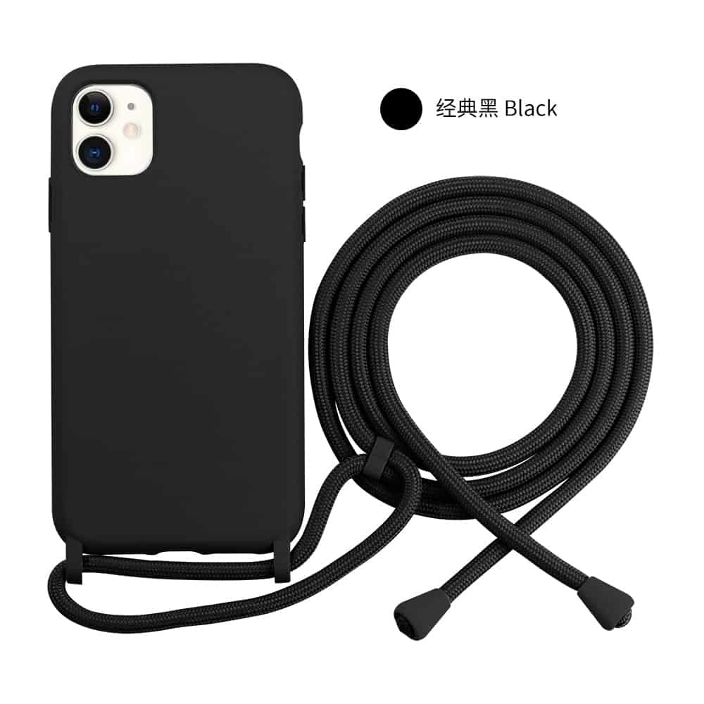 iPhone 11 Pro Cover Med Snor – Sort