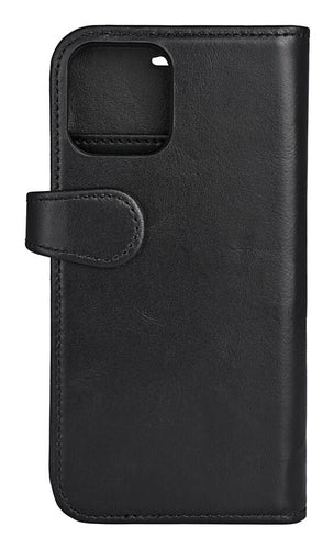 iPhone 12/12 Pro Læder Wallet Flip Cover – Sort – Buffalo