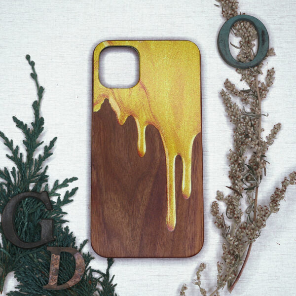 iPhone 11 Cover Træ Maling der løber