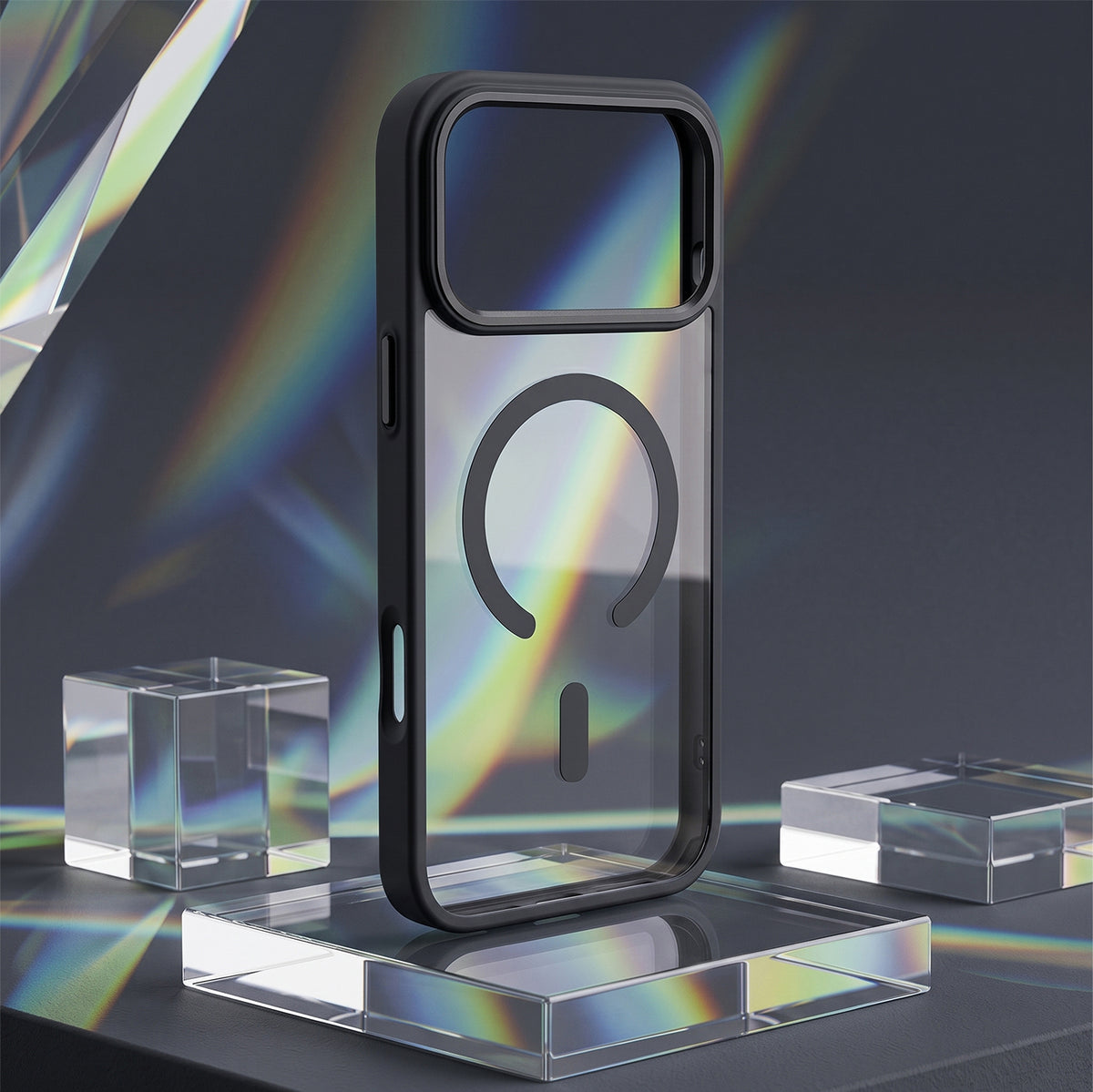 iPh17PM/18PM Clear Mag Black
