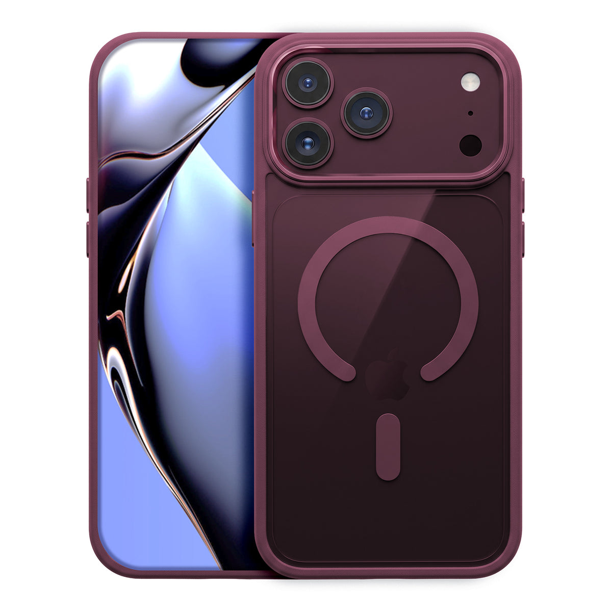 iPh17P/18P Clear Mag Cherry