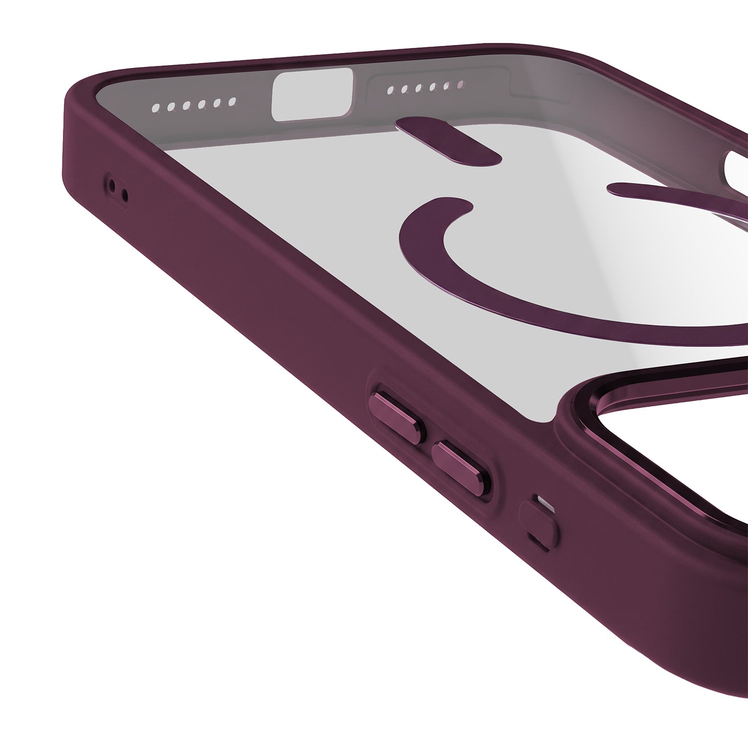 iPh17P/18P Clear Mag Cherry