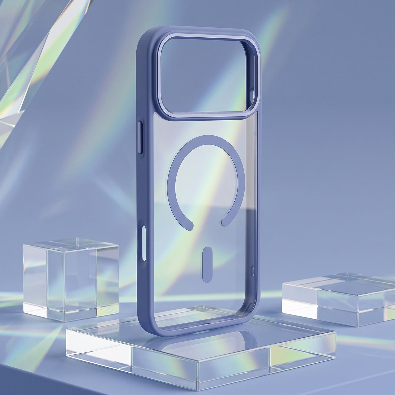 iPh17PM/18PM Clear Mag Skyblue