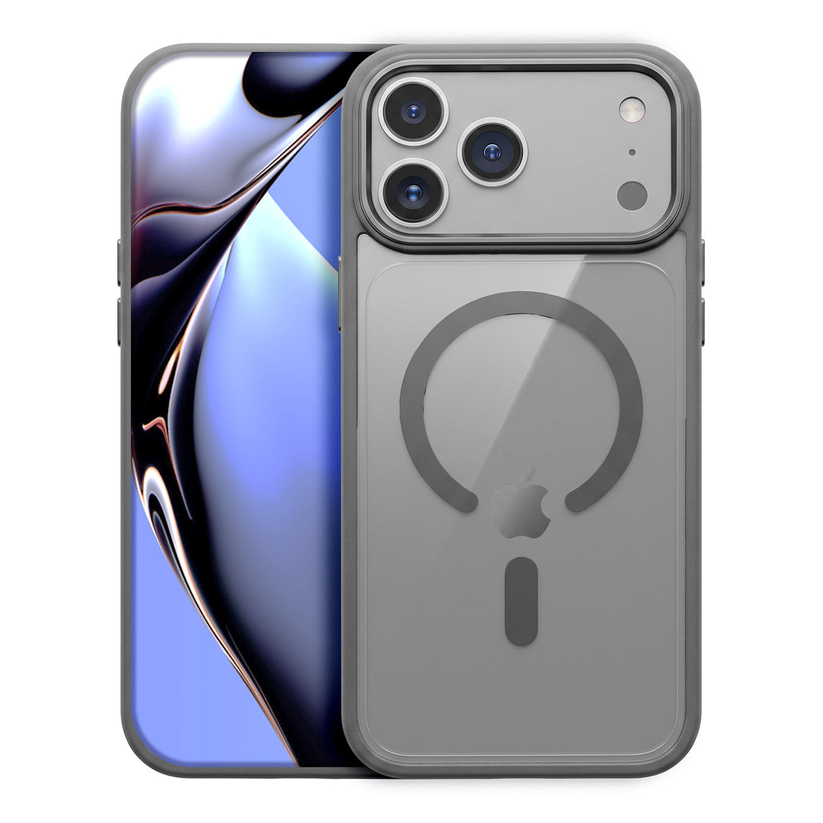 iPh17PM/18PM Clear Mag Silver