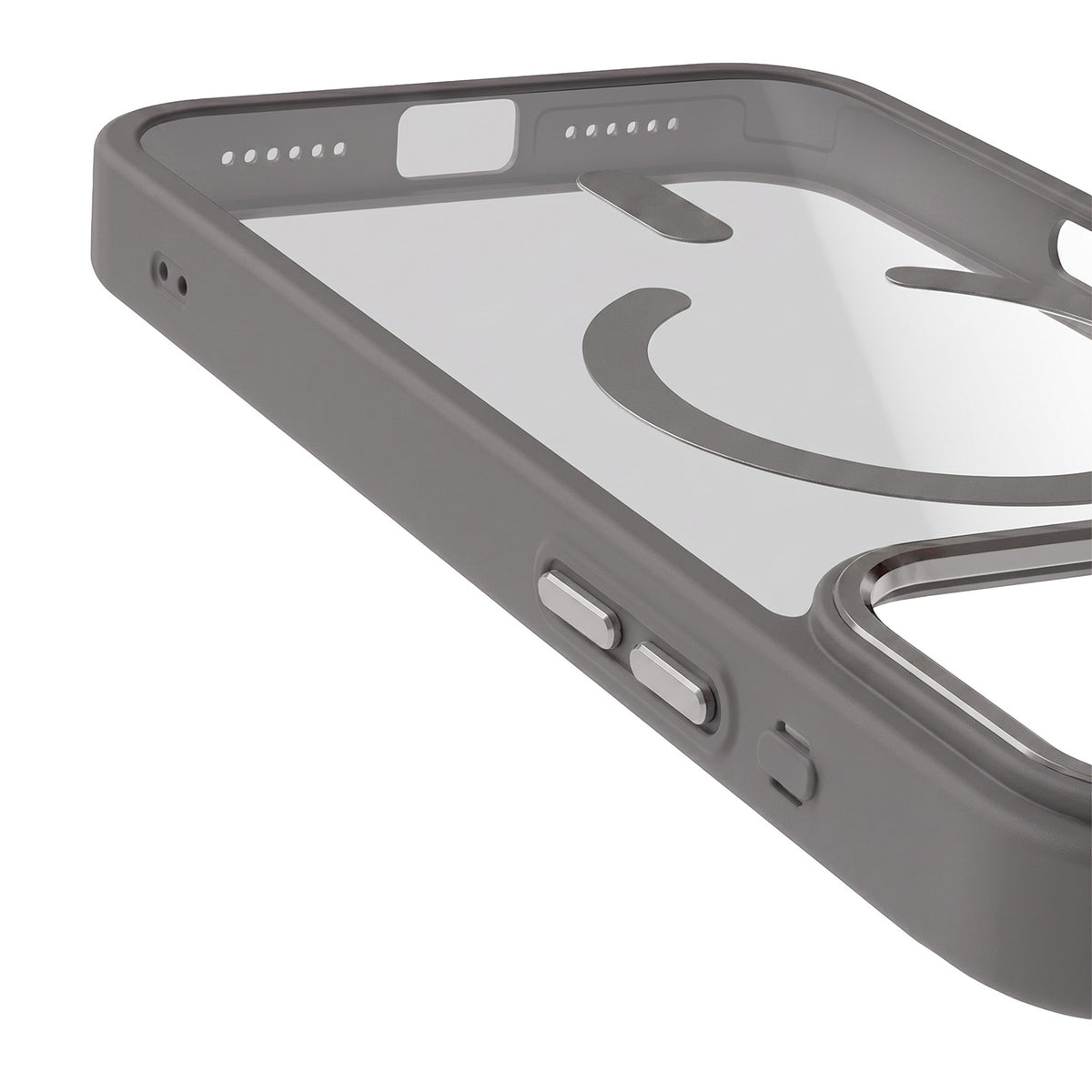 iPh17P/18P Clear Mag Silver