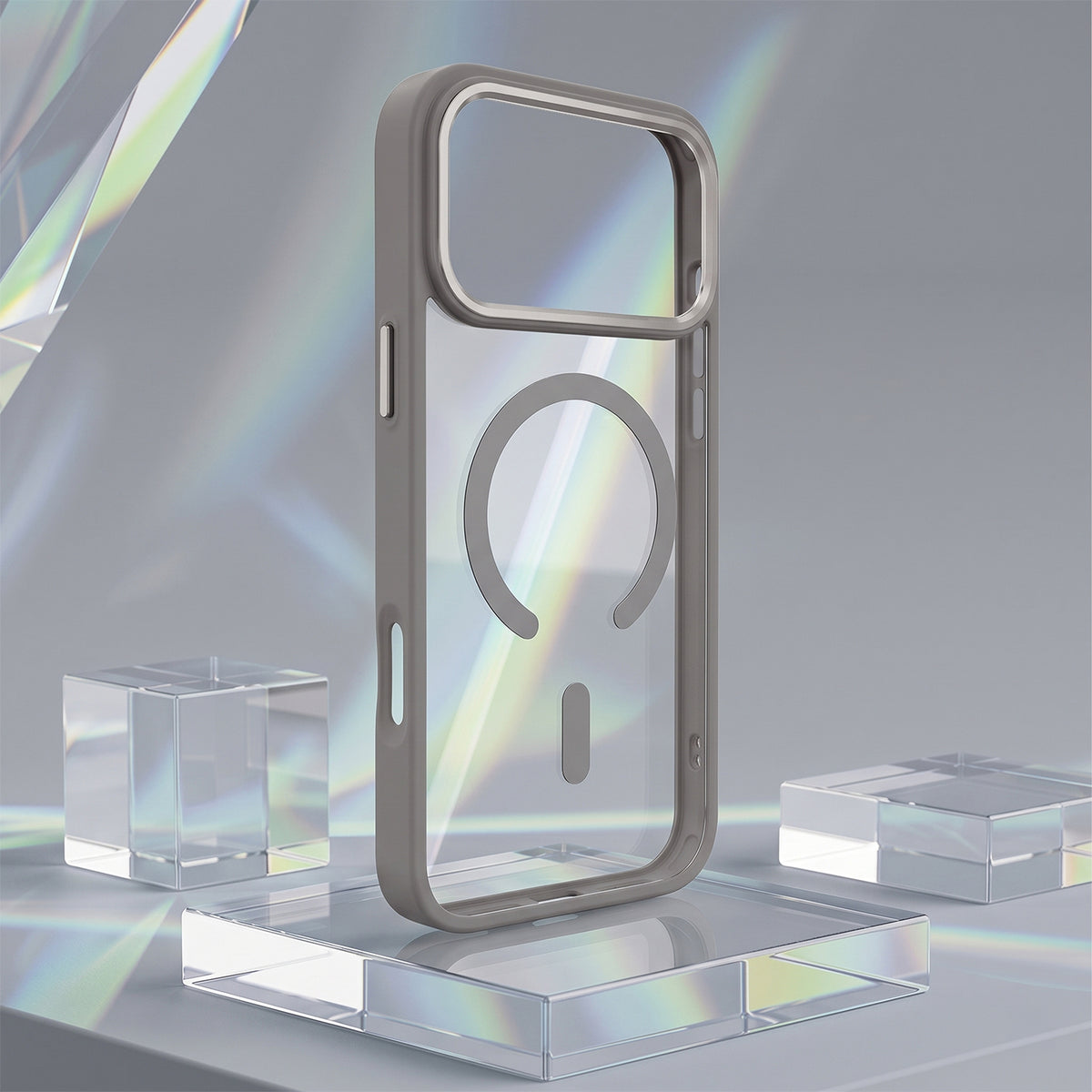 iPh17P/18P Clear Mag Silver