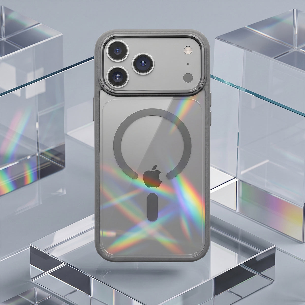 iPh17P/18P Clear Mag Silver