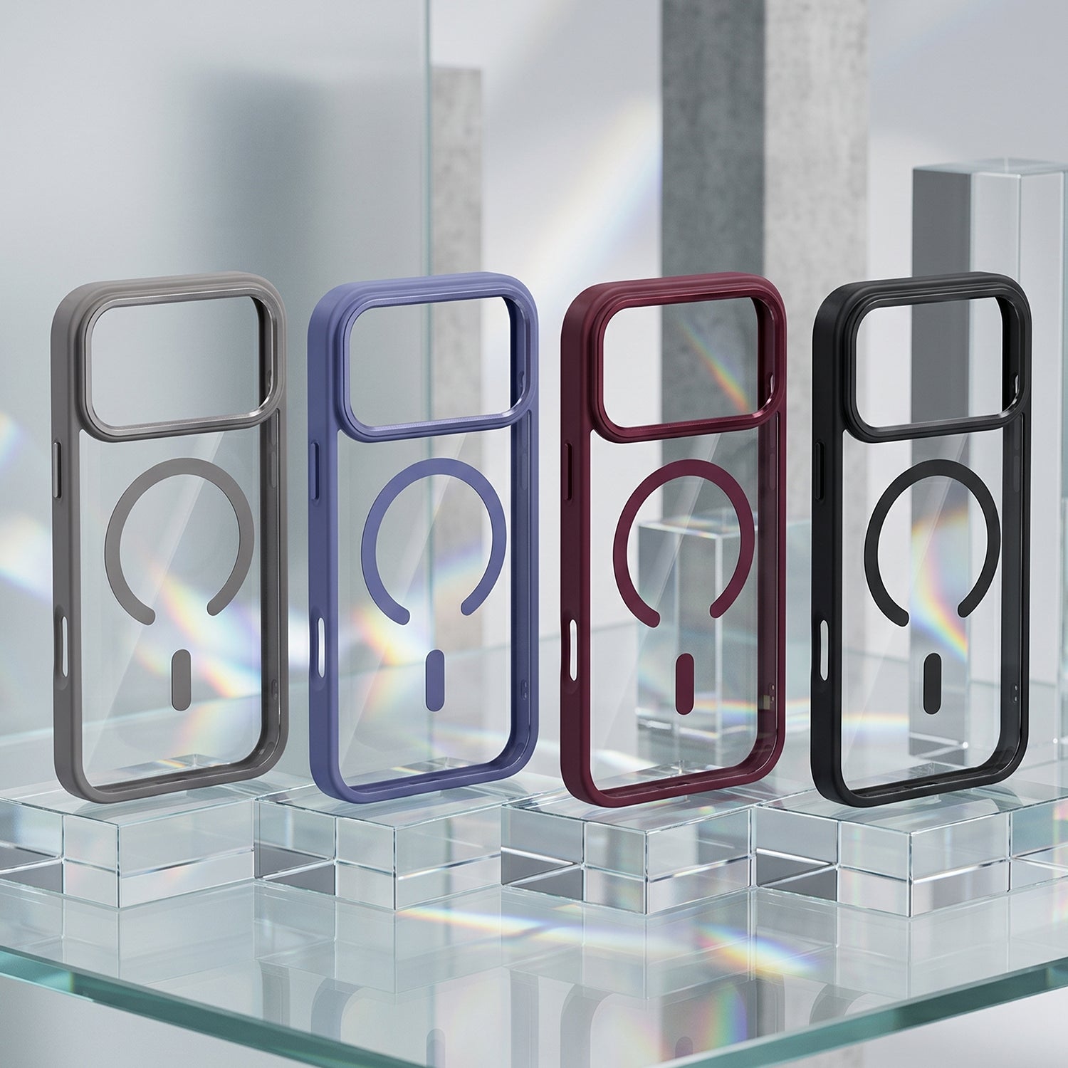 iPh17P/18P Clear Mag Silver