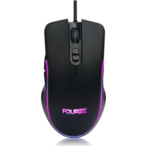 Fourze GM120 Gaming Mouse, RGB, black - EOL