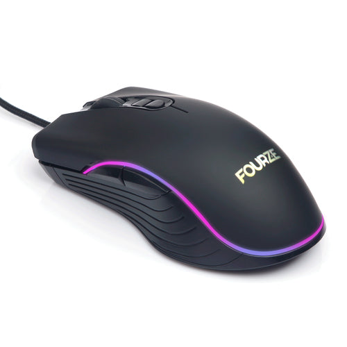 Fourze GM120 Gaming Mouse, RGB, black - EOL