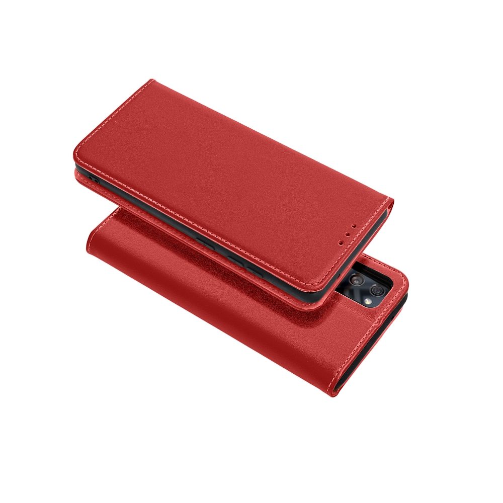 iPh16 Burgundy Læder Flipcover