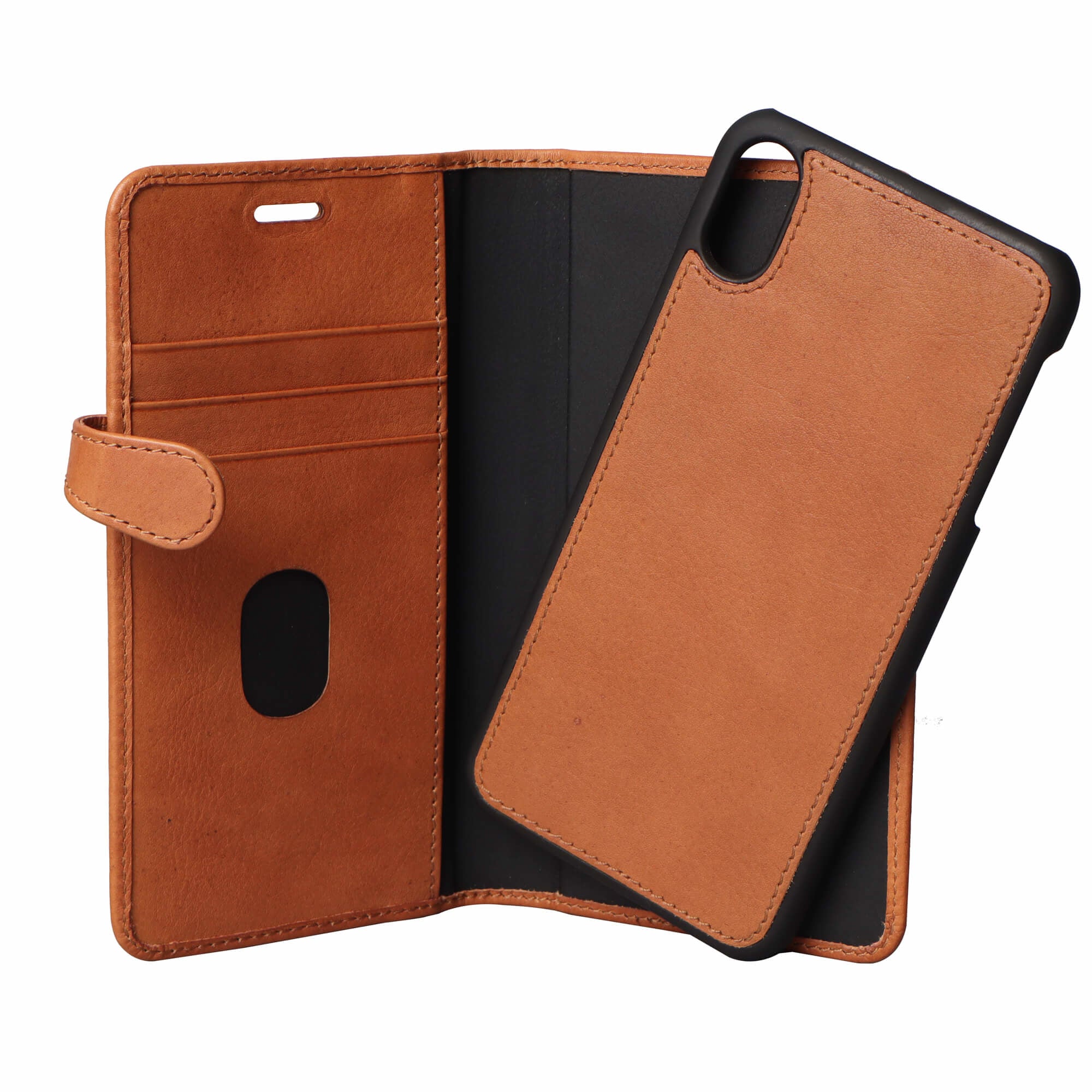 iPhone XS Max Læder Wallet Flip Cover Gear Max – Brun – Buffalo