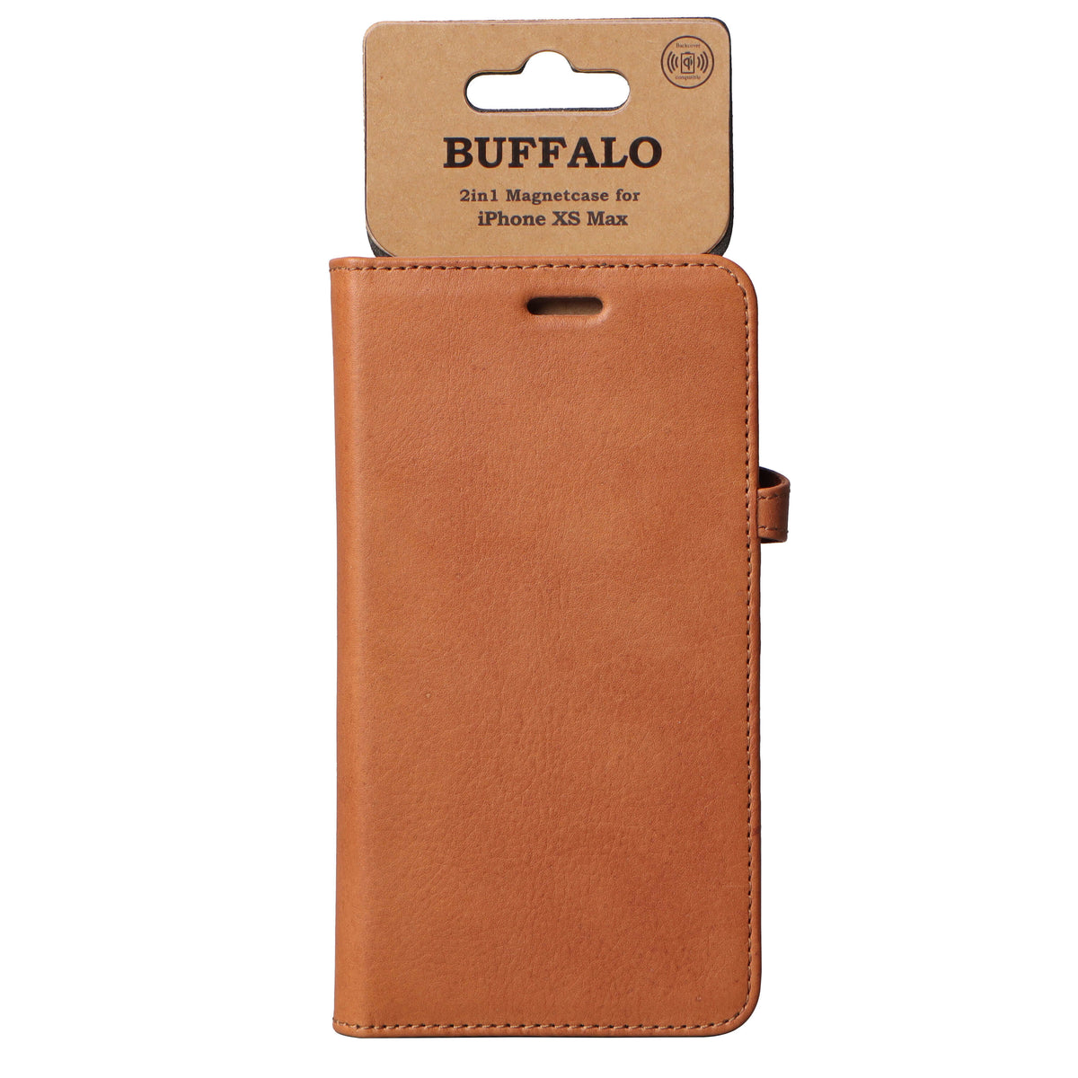 iPhone XS Max Læder Wallet Flip Cover Gear Max – Brun – Buffalo