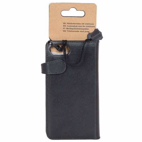iPhone 6/7/8/SE Læder Wallet Flip Cover Gear – Sort – Buffalo