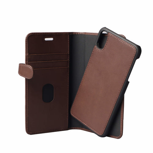 iPhone XS Max Læder Wallet Flip Cover Gear Max – Brun – Buffalo