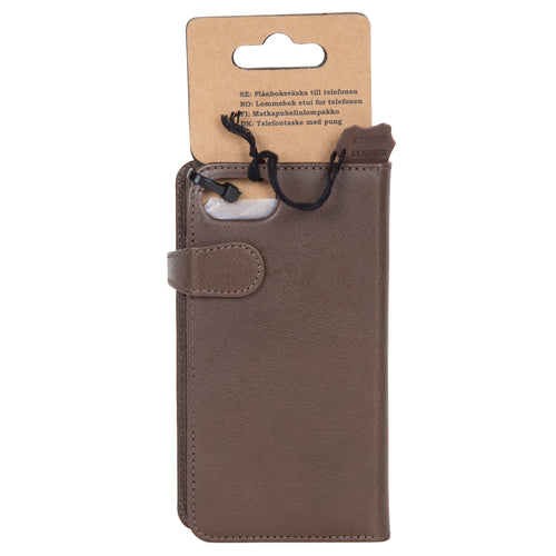 iPhone 6/7/8/SE Læder Wallet Flip Cover Gear – Brun – Buffalo