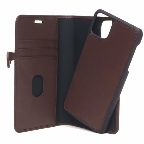 iPhone 11 Læder Wallet Flip Cover – Brun – Buffalo