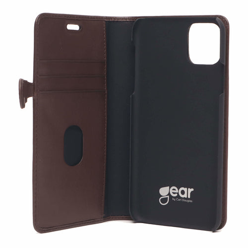 iPhone 11 Læder Wallet Flip Cover – Brun – Buffalo