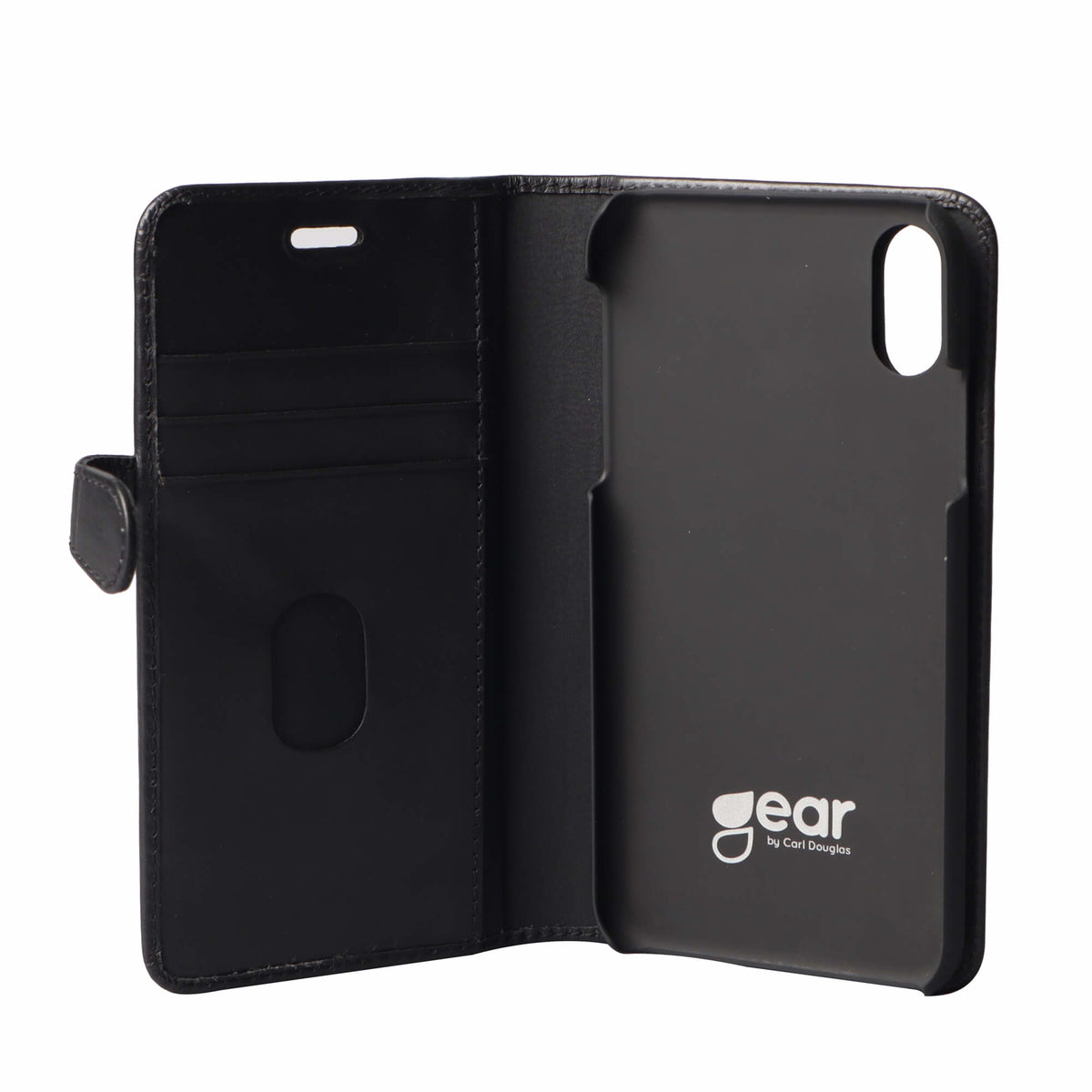 iPhone XS Max Læder Wallet Flip Cover Gear Max – Sort – Buffalo