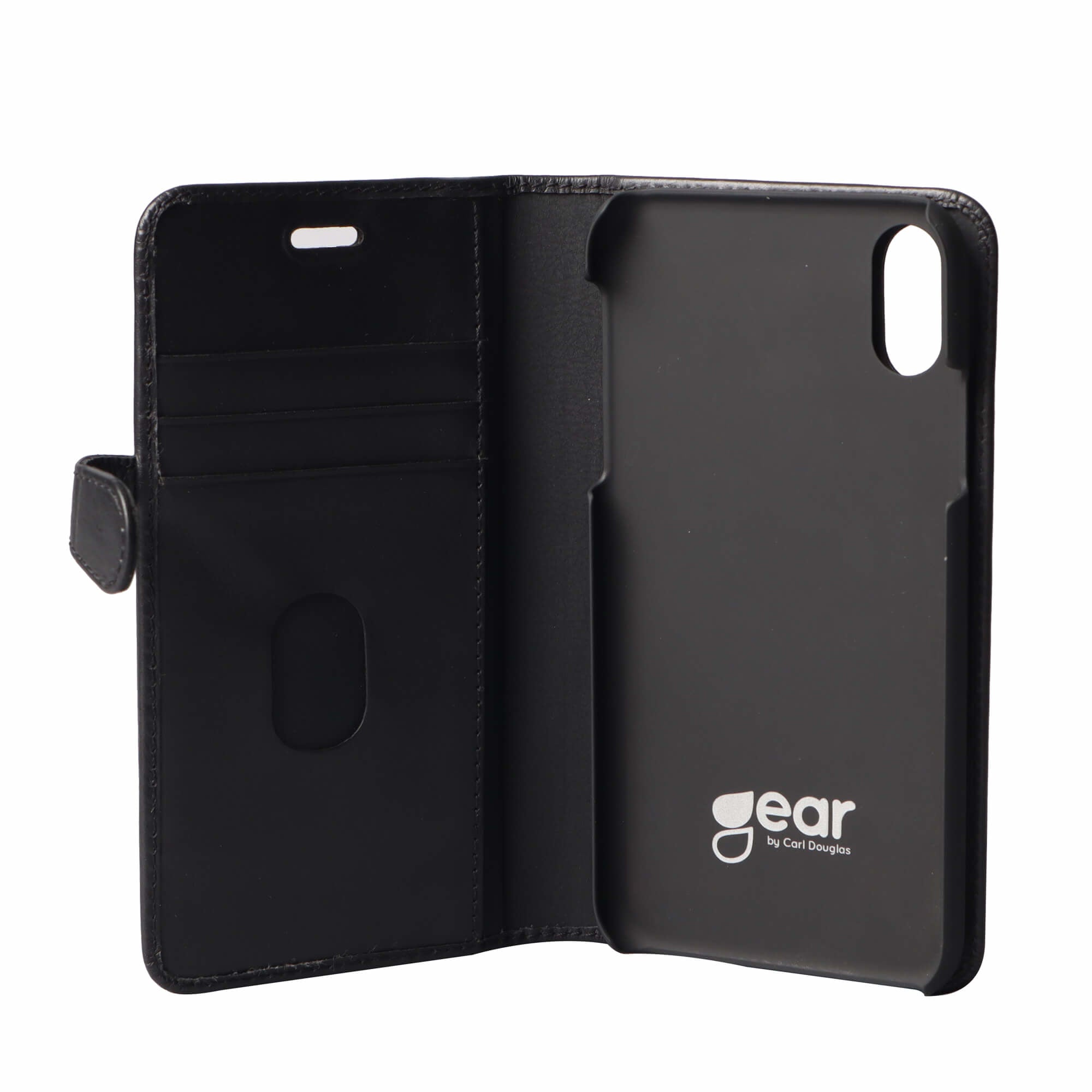 iPhone XS Max Læder Wallet Flip Cover Gear Max – Sort – Buffalo