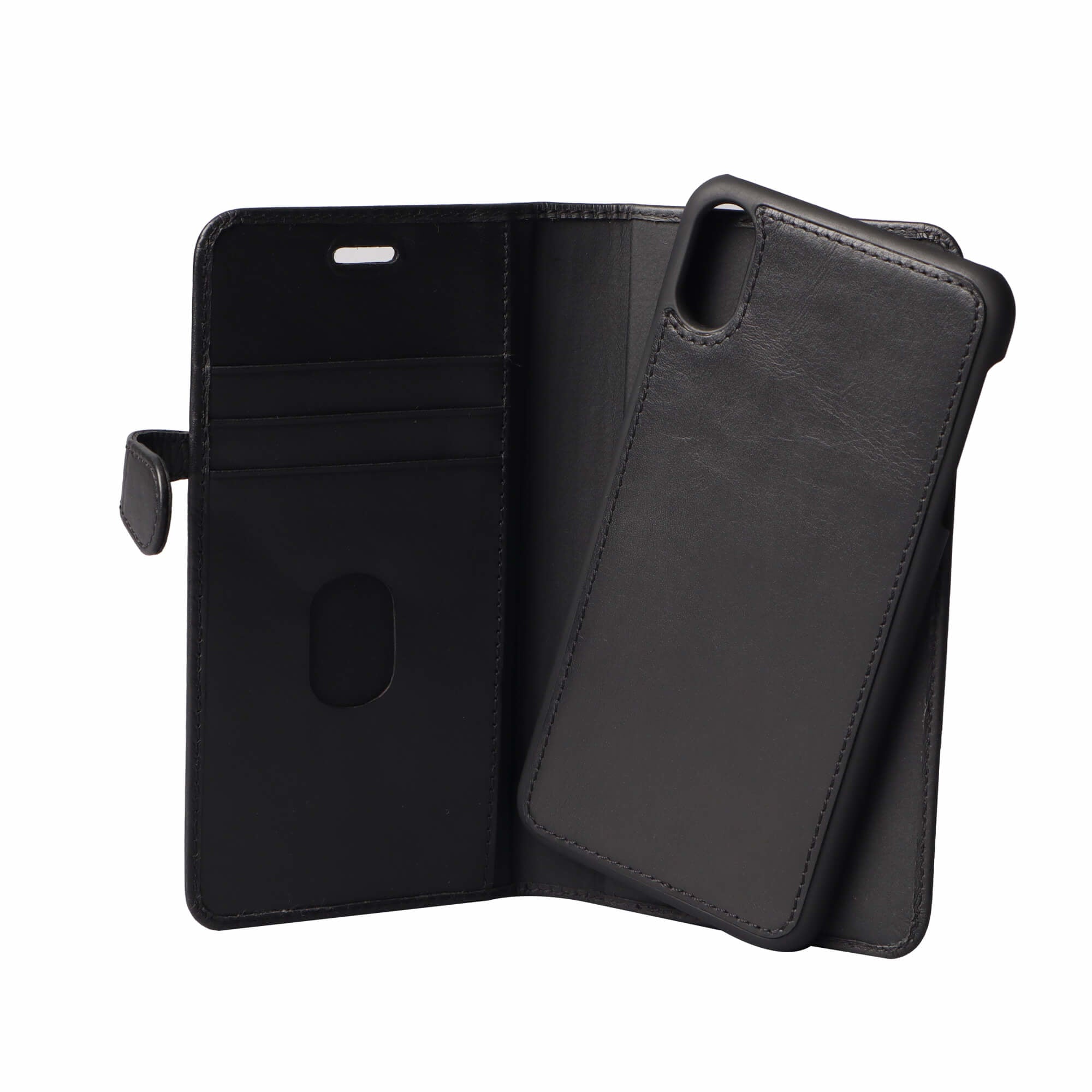 iPhone XS Max Læder Wallet Flip Cover Gear Max – Sort – Buffalo