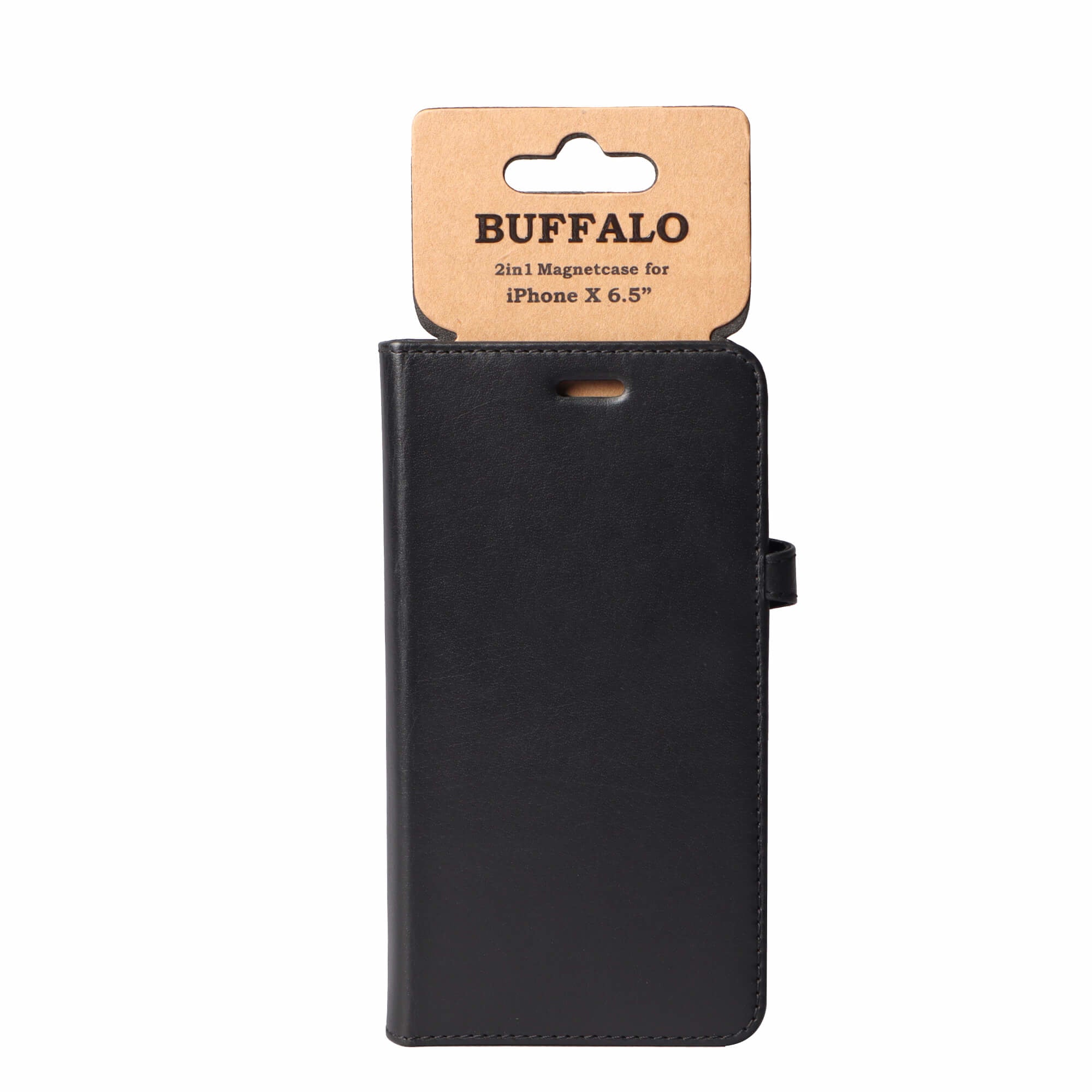iPhone XS Max Læder Wallet Flip Cover Gear Max – Sort – Buffalo