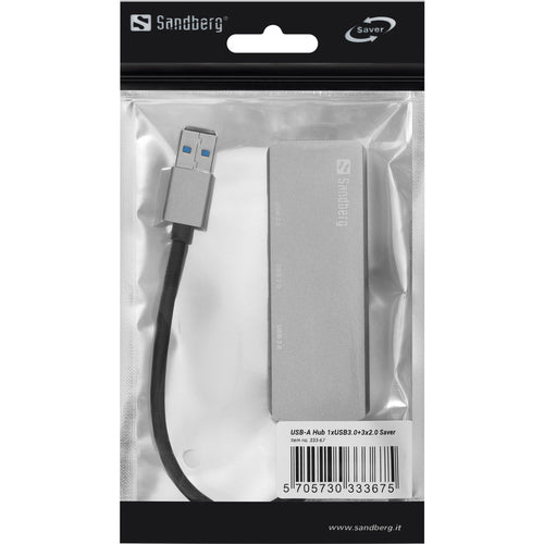 Sandberg USB-A Hub 1xUSB3.0+3x2.0 Saver