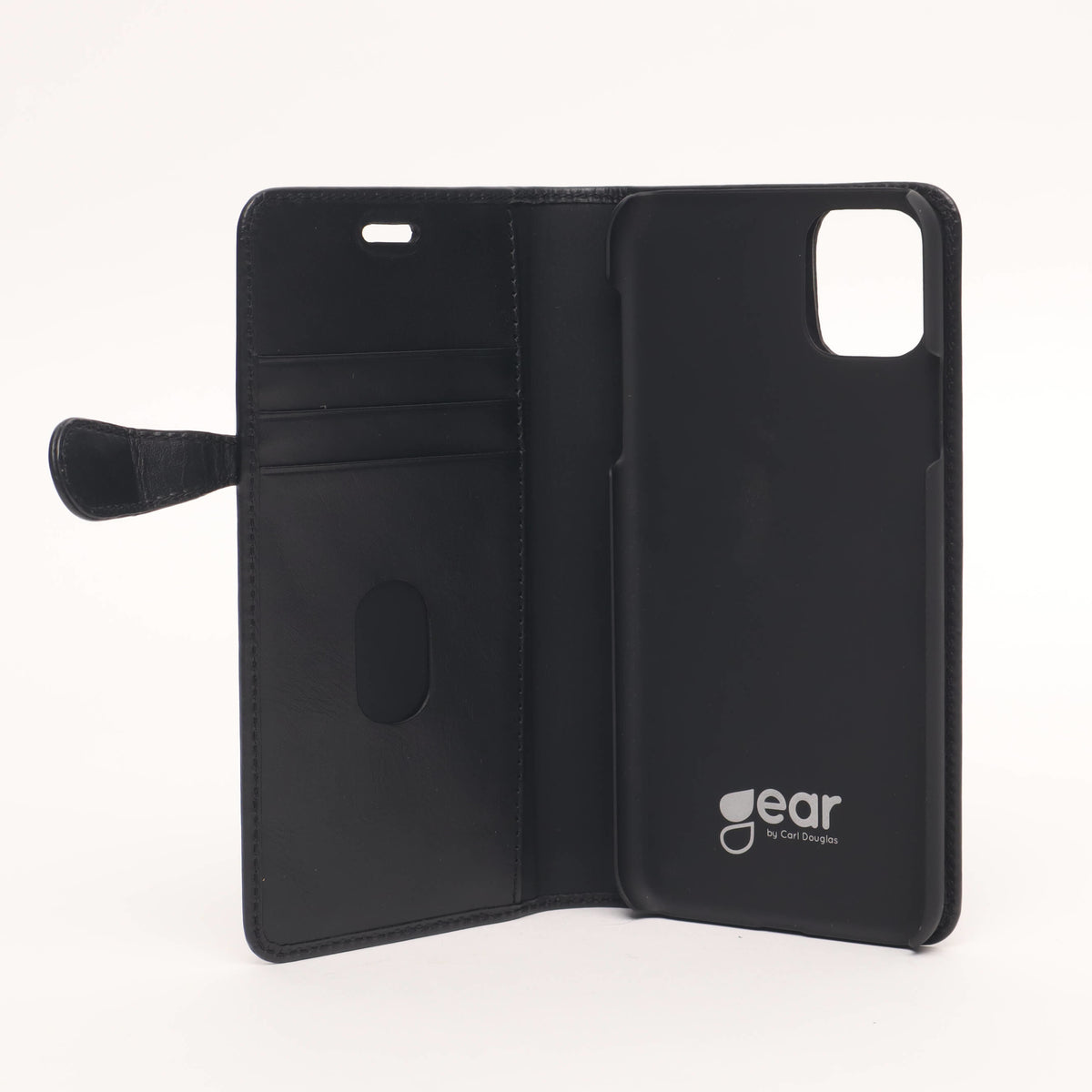 iPhone 11 Pro Max Læder Wallet Flip Cover – Sort – Buffalo