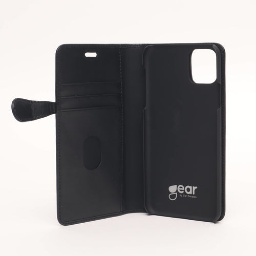 iPhone 11 Pro Max Læder Wallet Flip Cover – Sort – Buffalo