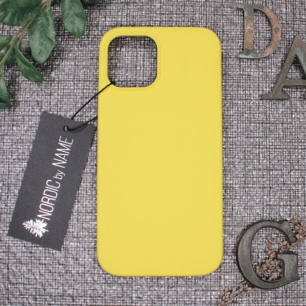 iPhone 12/12 Pro Silicone Cover – Gul